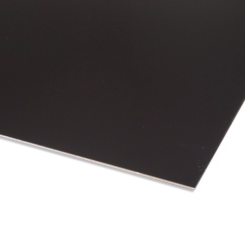 Schwarze Aluminium Platte